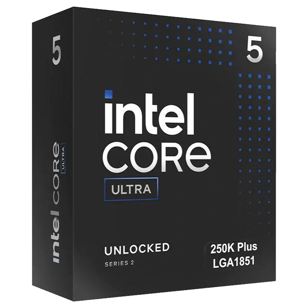 Imagem de PROCESSADOR INTEL CORE ULTRA 5 250K PLUS (TURBO ATE 5.3GHz) 30MB CACHE LGA1851 BX80768250K