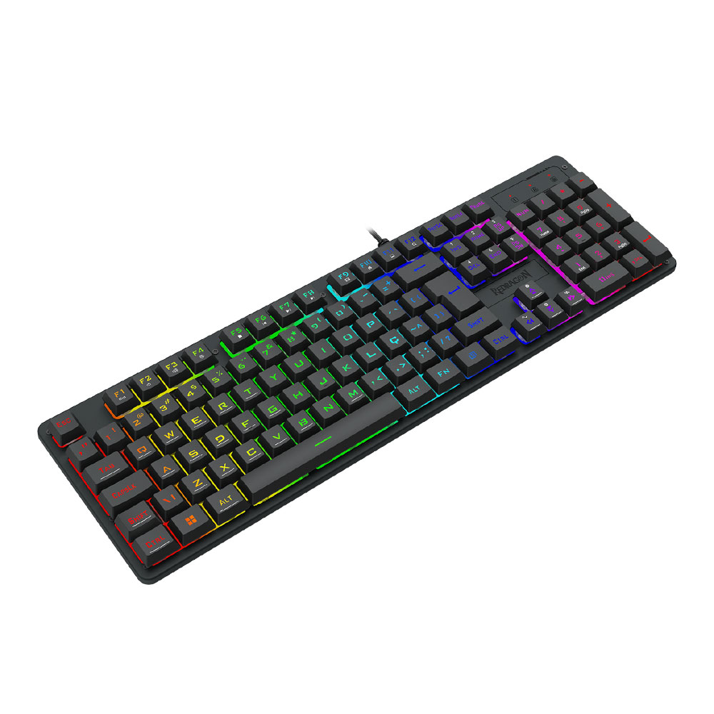 Imagem de TECLADO REDRAGON MEMBRANA GAMER NETHERBANE PRETO RGB K521-RGB