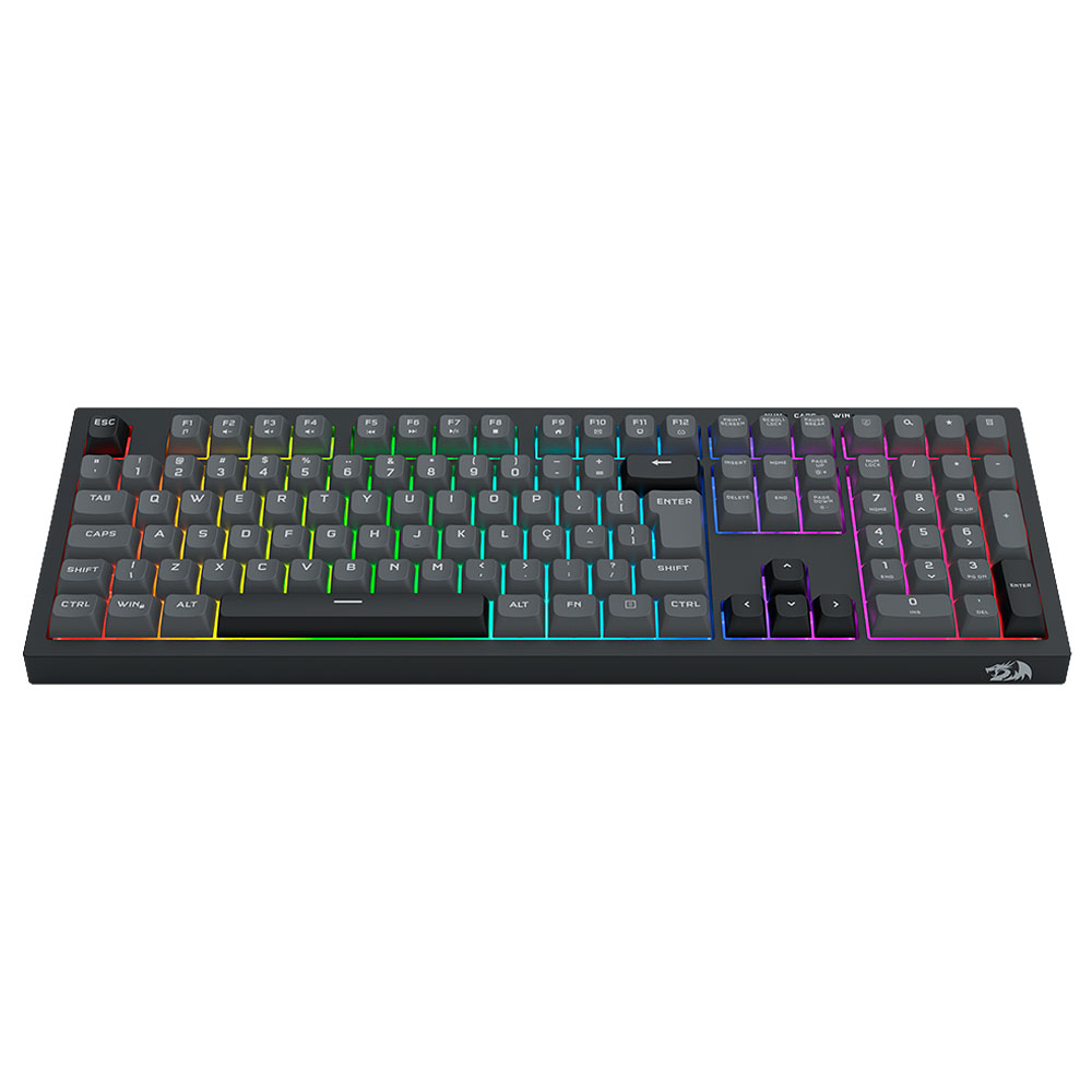 Imagem de TECLADO REDRAGON MEMBRANA GAMER CRUX RGB FULL SIZE COM FIO K518-RGB-GB