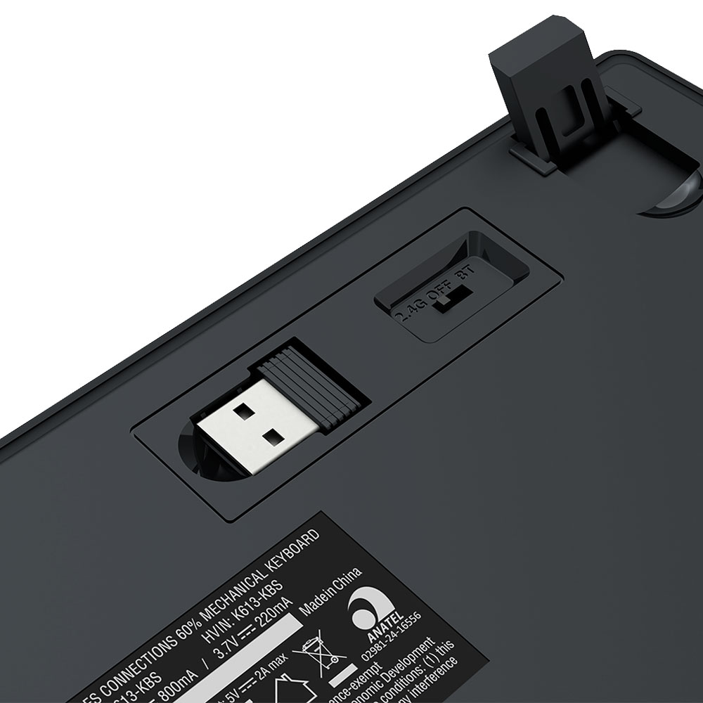 Imagem de TECLADO REDRAGON MECANICO GAMER JAX PRO RGB PRETO SWITCH DUST-PROOF BROWN K613-KBS PT-BROWN