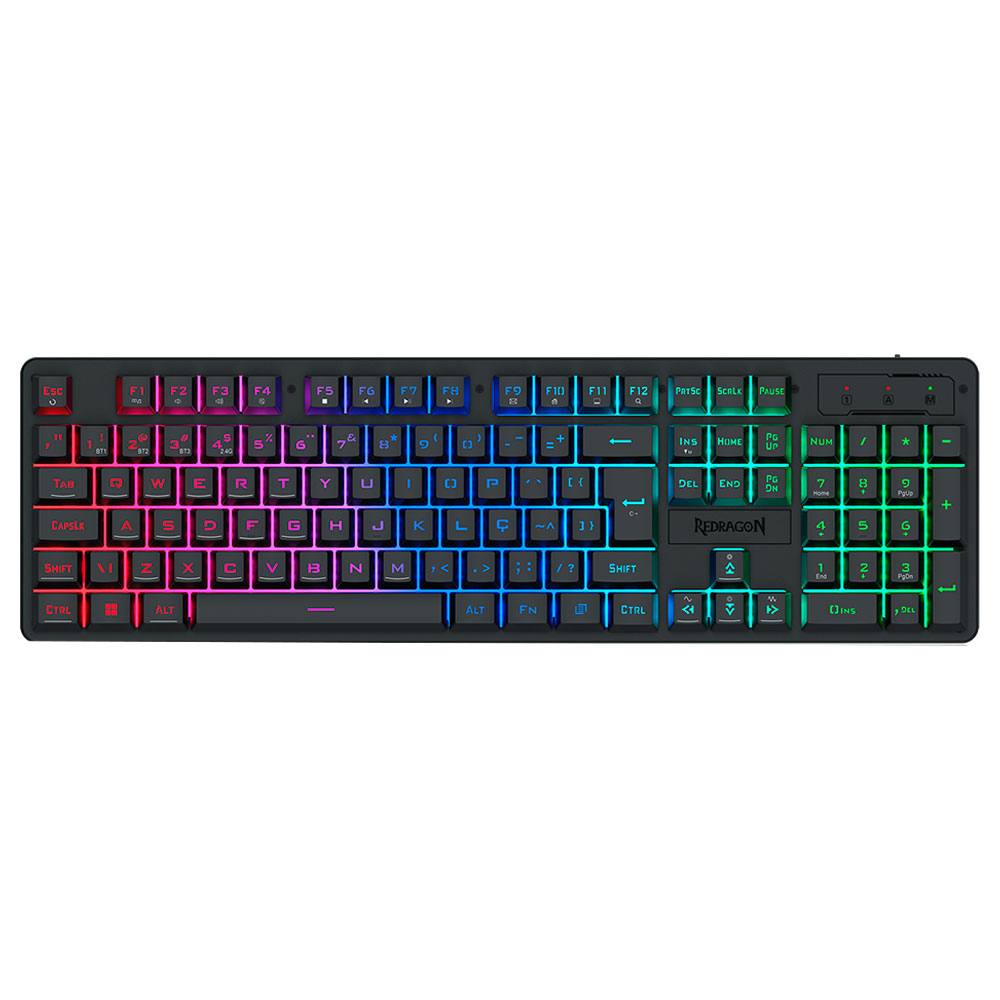 Imagem de TECLADO REDRAGON MEMBRANA GAMER NETHERBANE PRO K521RGB-KS PT