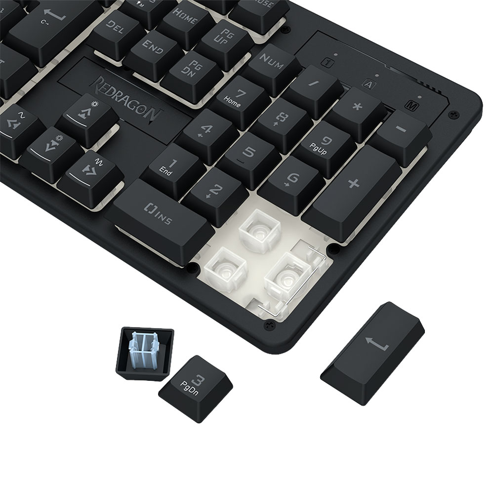 Imagem de TECLADO REDRAGON MEMBRANA GAMER NETHERBANE PRO K521RGB-KS PT