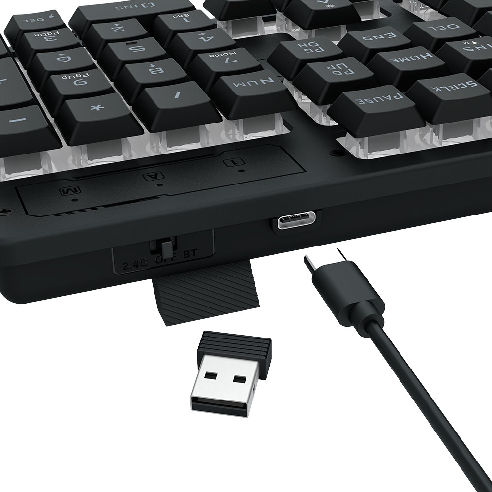 Imagem de TECLADO REDRAGON MEMBRANA GAMER NETHERBANE PRO K521RGB-KS PT