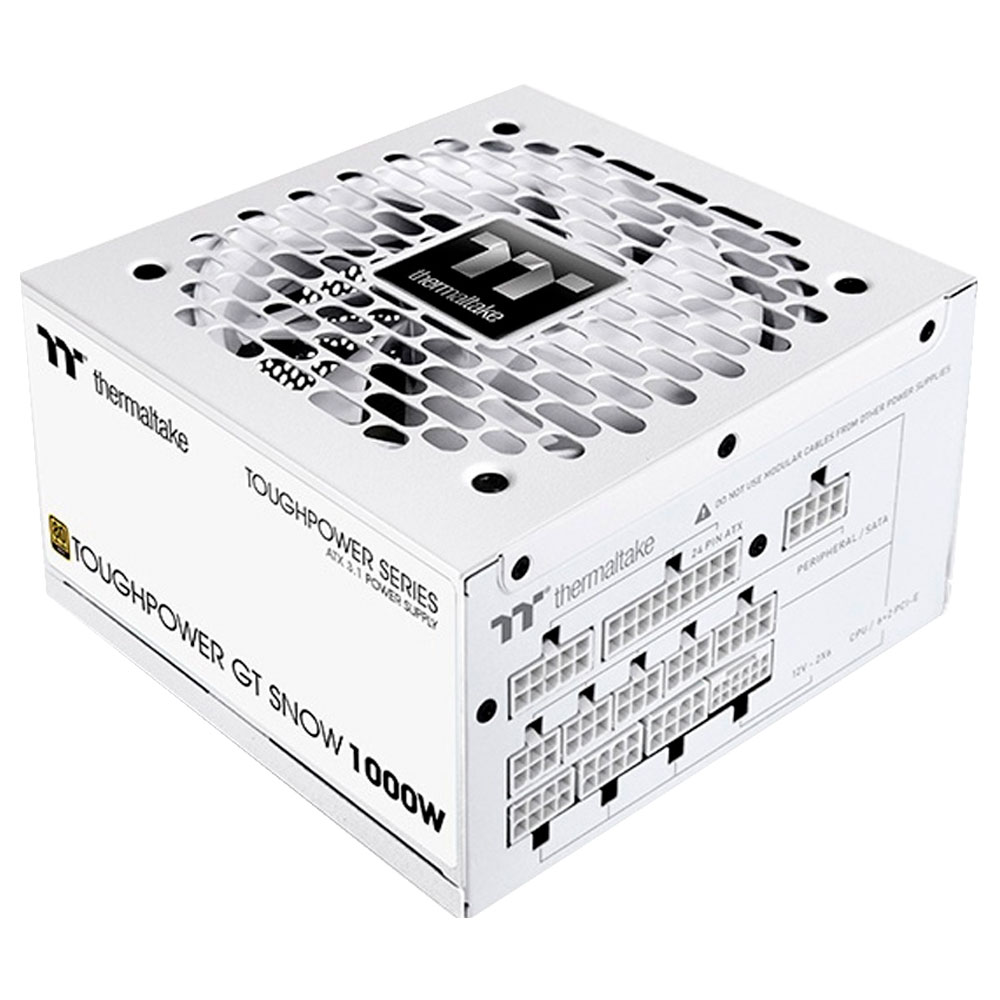 Imagem de FONTE DE ALIMENTACAO THERMALTAKE 1000W TT TOUGHPOWER GT FULLY MODULAR SNOW - PS-TPT-1000FNFAGB-W