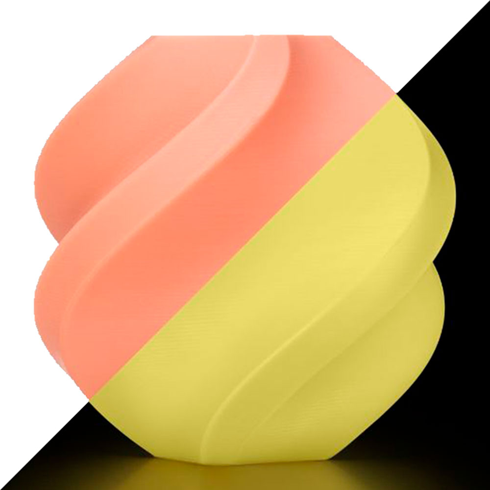 Imagem de FILAMENTO BAMBU LAB PLA  GLOW - GLOW ORANGE COM CARRETEL, 1,75MM -  A12-A0-1.75-1000-SPL