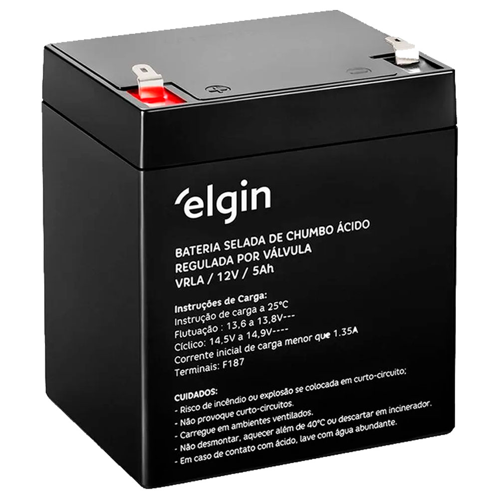Imagem de BATERIA 12V 5AH SELADA DE CHUMBO VRLA 82350 ELGIN