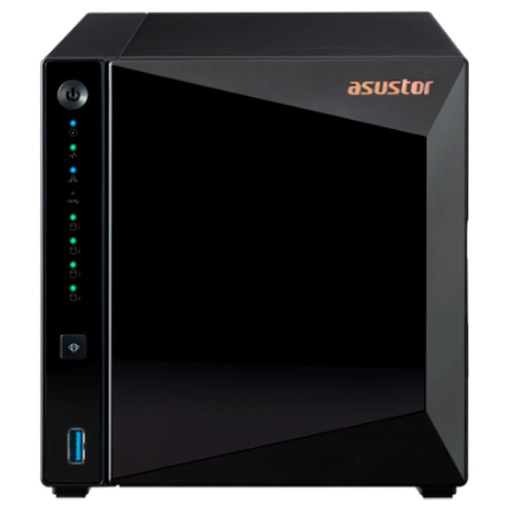 Imagem de STORAGE NAS ASUSTOR TORRE S/HD 4 BAIAS REALTEK RTD1619B 1PORTA LAN 2.5GB - AS3304T V2-US