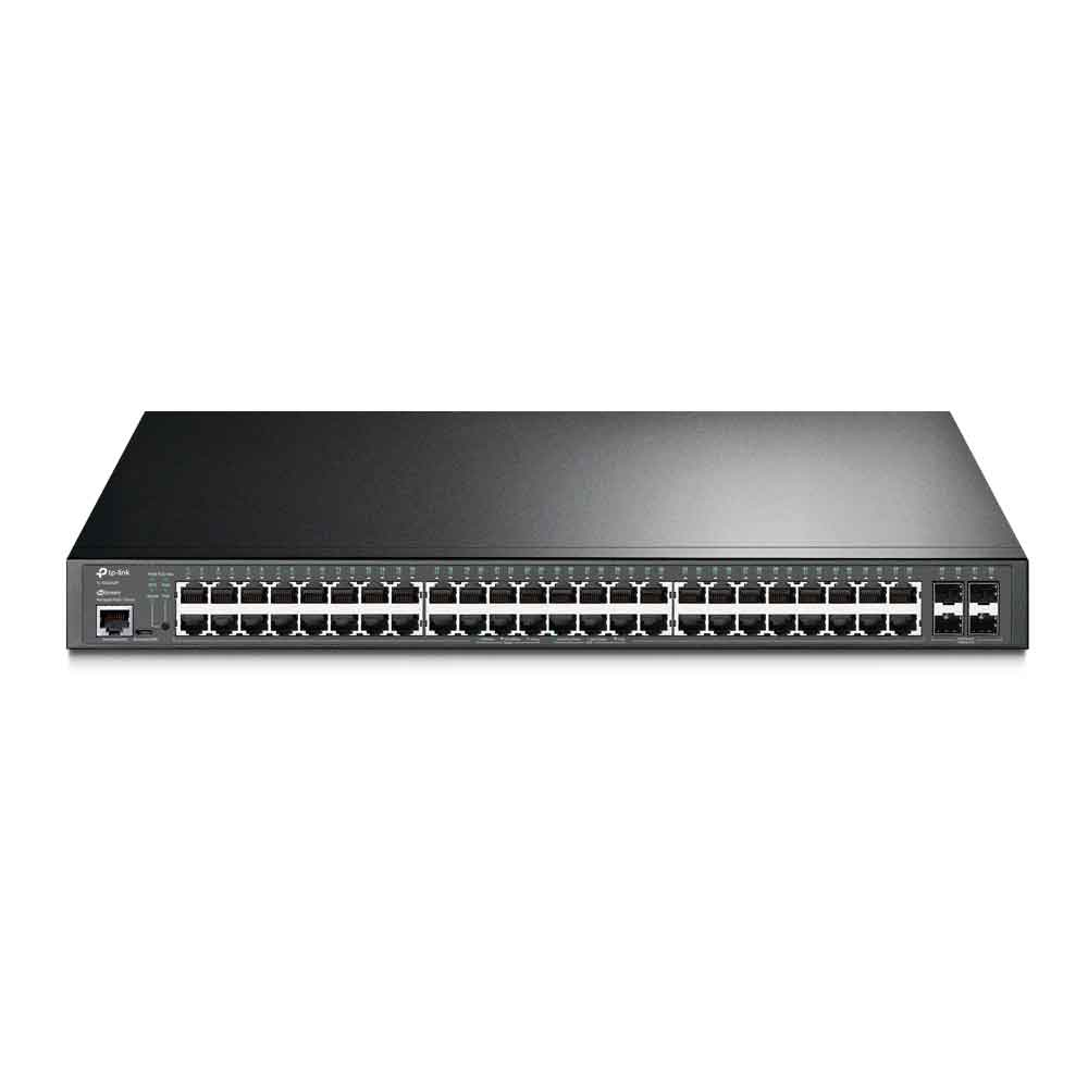 Imagem de SWITCH GERENCIAVEL DE 52P GIGABIT JETSTREAM L2+ 48P POE+ E 4 SLOTS SFP TP-LINK TL-SG3452P
