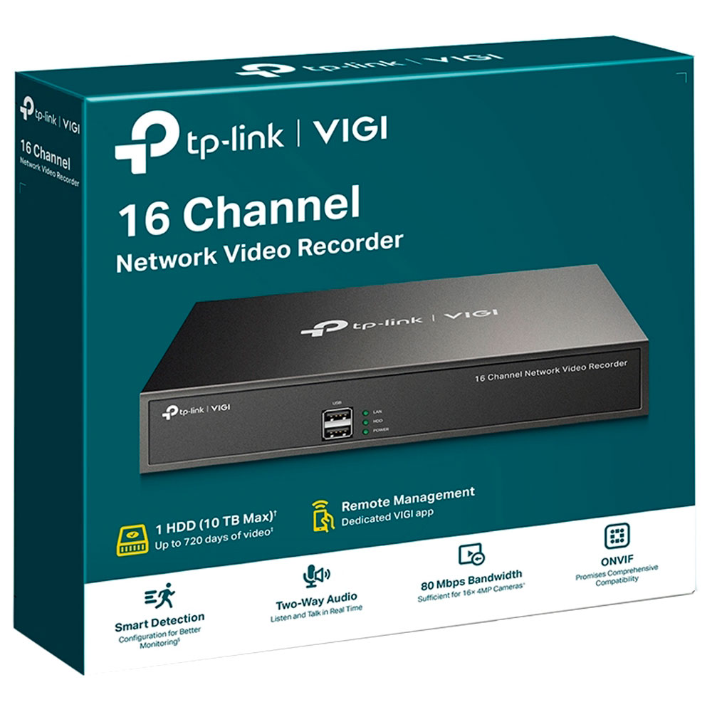 Imagem de GRAVADOR DE VIDEO DE REDE DE 16 CANAIS VIGI NVR1016H TP-LINK