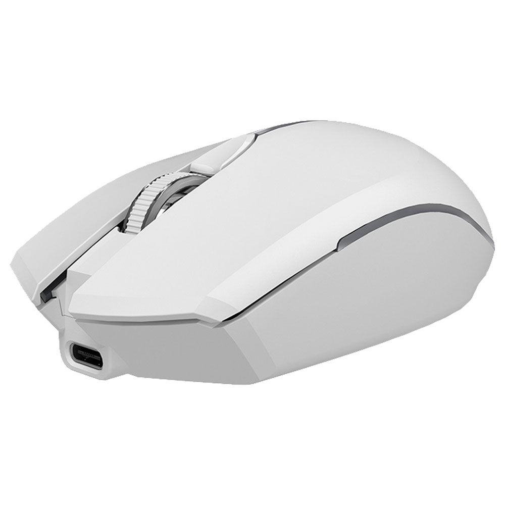 Imagem de MOUSE C3TECH SEM FIO RECARREGAVEL BLUETOOTH E RECEPTOR M-BT40WH BRANCO
