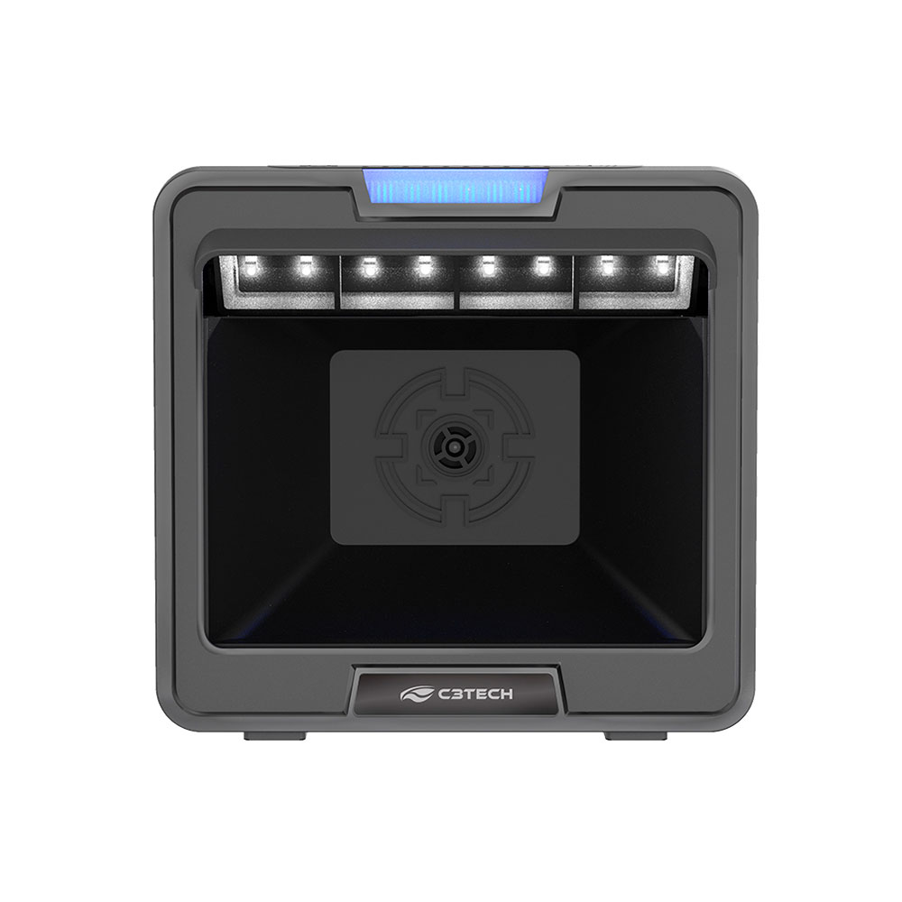 Imagem de LEITOR DE CODIGO DE BARRAS C3TECH FIXO 1D/2D USB LB-D600BK