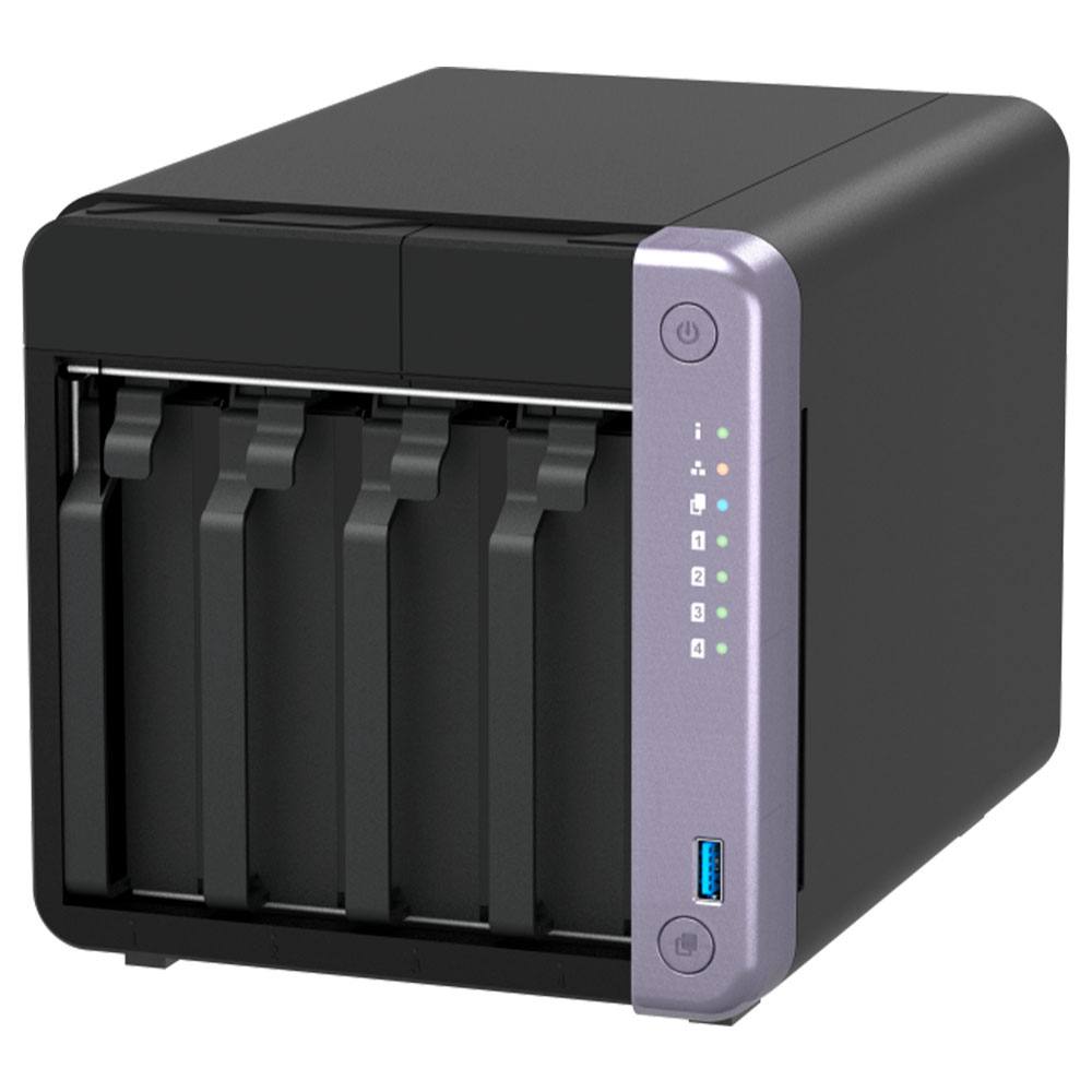 Imagem de STORAGE NAS QNAP 4 BAIAS 4-CORE 4GB RAM DDR4 3P LAN 2P USB 1 SLOT PCLE - TS-432X-4G-US