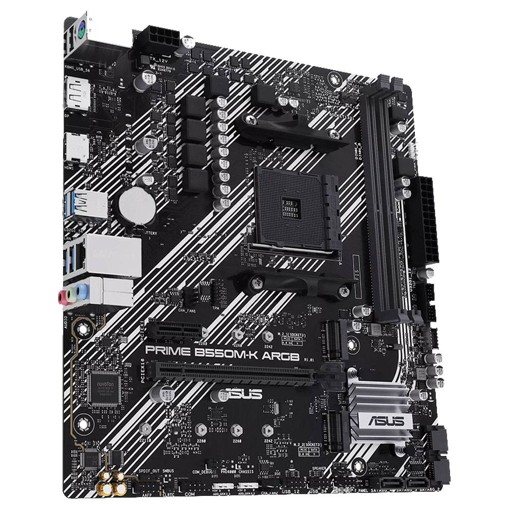 Imagem de PLACA MAE (AMD) ASUS PRIME B550M-K ARGB DDR4 AM4