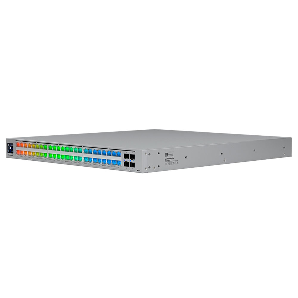 Imagem de SWITCH UBIQUITI GERENCIAVEL L3 48 PORTAS SENDO 16 2.5 E 32 DE 10GBE + 04 SFP28 DE 25GB-ECS-48-POE-BR