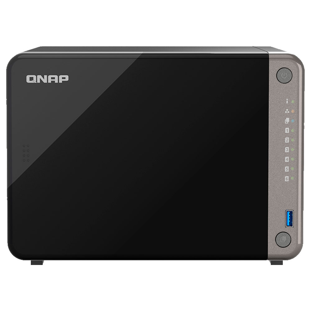 Imagem de STORAGE NAS QNAP 6 BAIAS ARM CORTEX-476 8GB 2 PORTAS LAN E 1 PORTA 2.5GB - TS-AI642-8G-US
