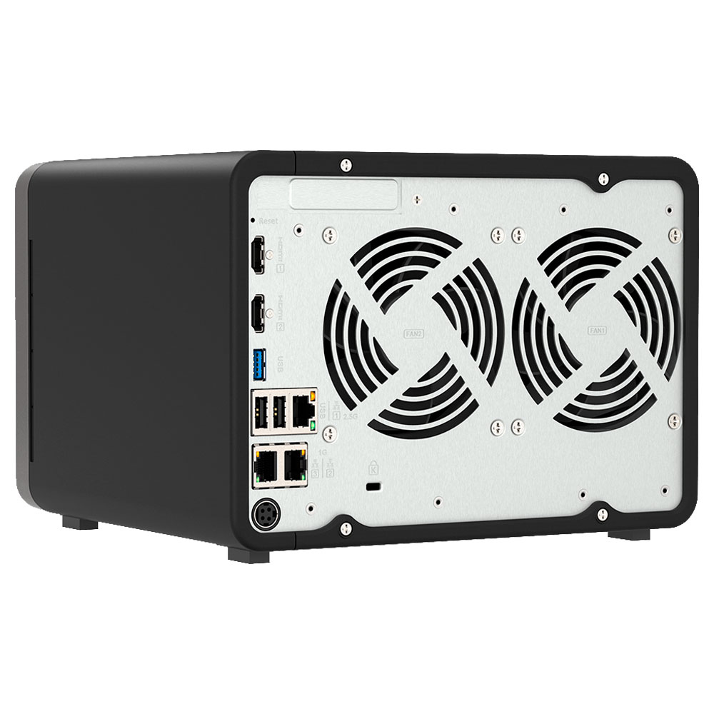 Imagem de STORAGE NAS QNAP 6 BAIAS ARM CORTEX-476 8GB 2 PORTAS LAN E 1 PORTA 2.5GB - TS-AI642-8G-US