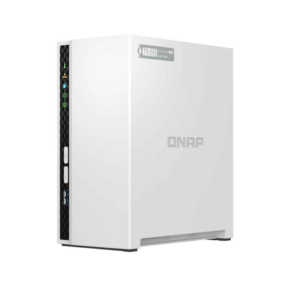Imagem de STORAGE NAS QNAP 2 BAIAS ARM CORTEX-A55 4 CORE 2GB 1 PORTA LAN TORRE - TS-233-US