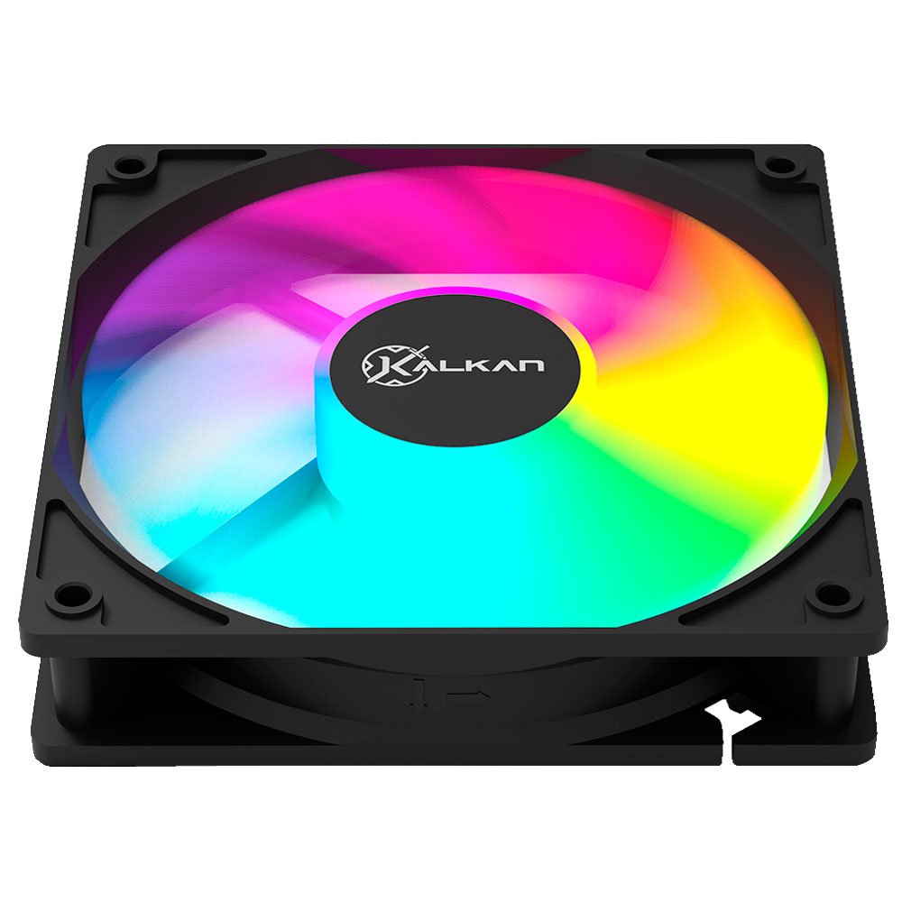 Imagem de COOLER PARA GABINETE KALKAN LUMEN RGB PRETO KLK00018 120MM