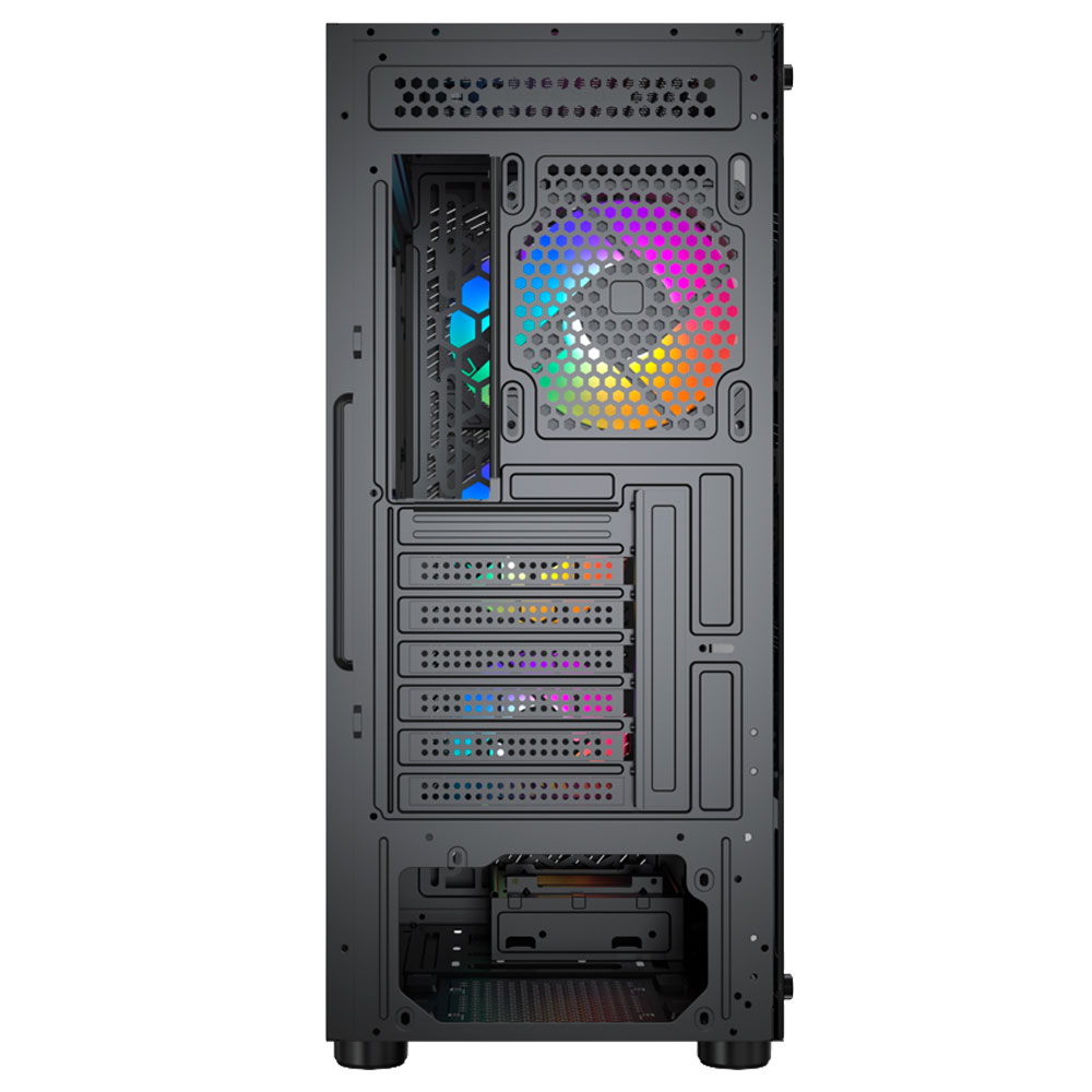 Imagem de GABINETE GAMER KALKAN JOTURN PRETO COM 4 FANS KLK00038