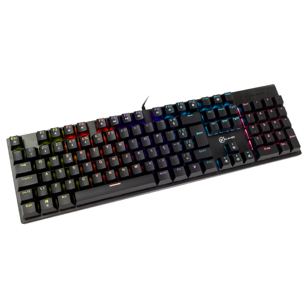 Imagem de TECLADO KALKAN MECANICO GAMER LOKI PRETO SWITCH BROWN KLK00013
