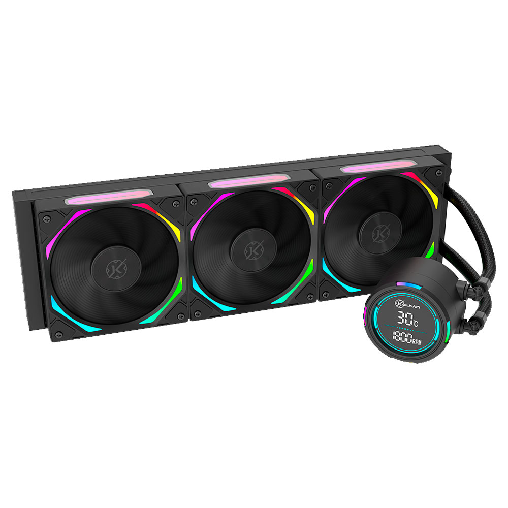 Imagem de WATER COOLER KALKAN DELTA V2 360MM ARGB PRETO KLK00067