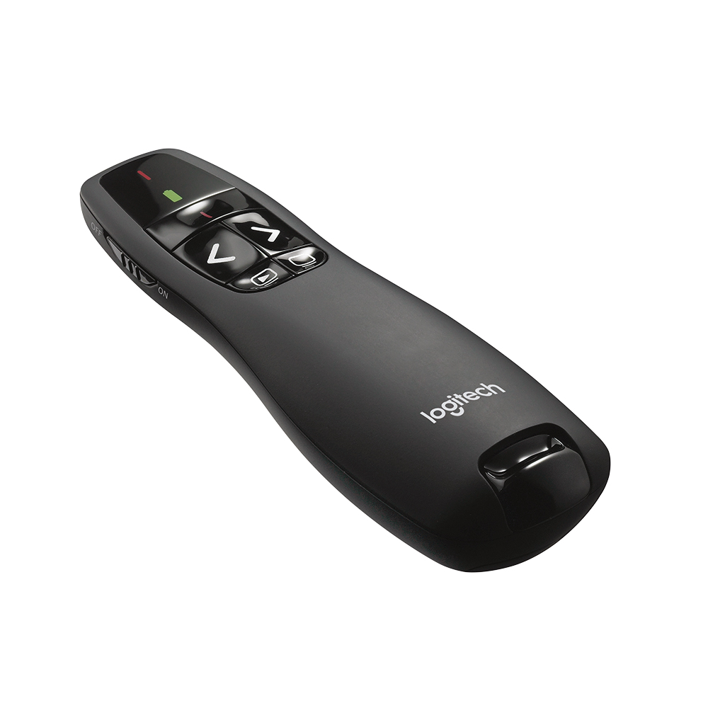 Mostrar detalhes de APRESENTADOR LOGITECH LASERPOINT R400 PRETO - 910-001354 Imagem de APRESENTADOR LOGITECH LASERPOINT R400 PRETO - 910-001354