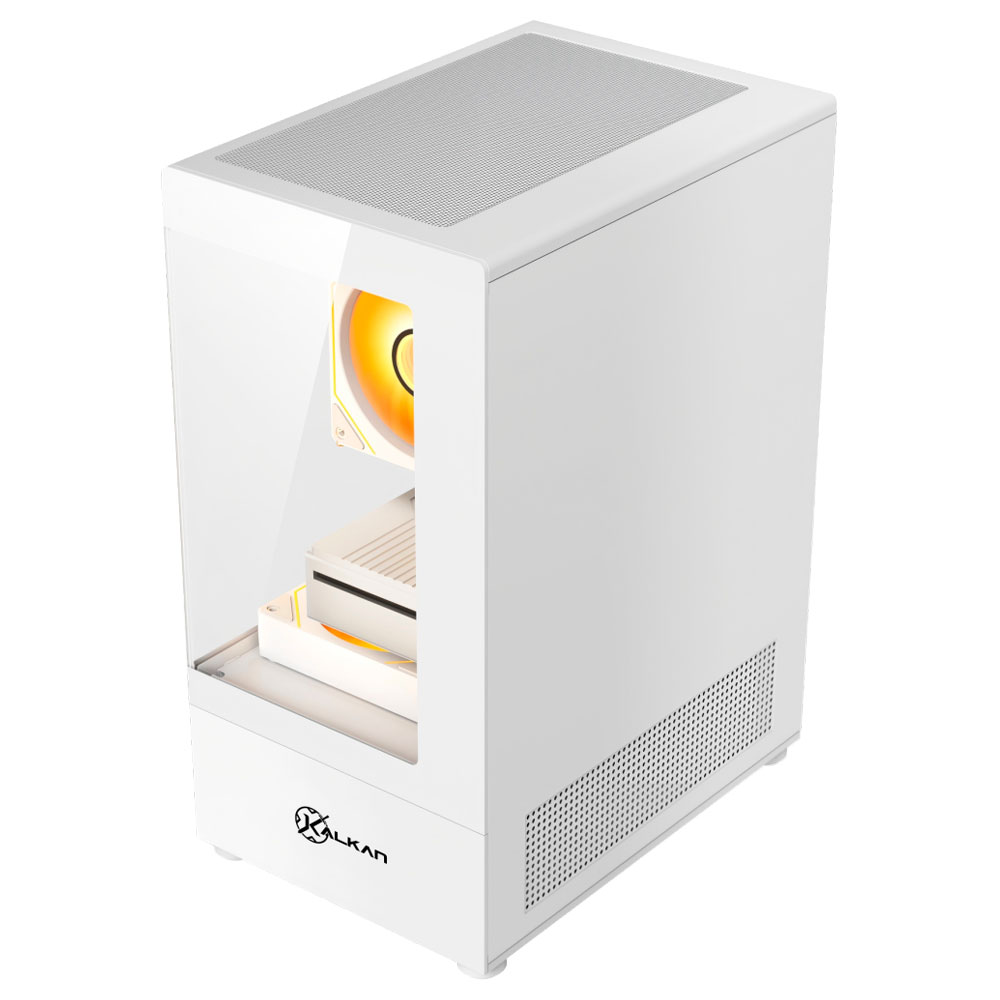 Imagem de GABINETE GAMER KALKAN HAKON BRANCO SEM FAN KLK00081