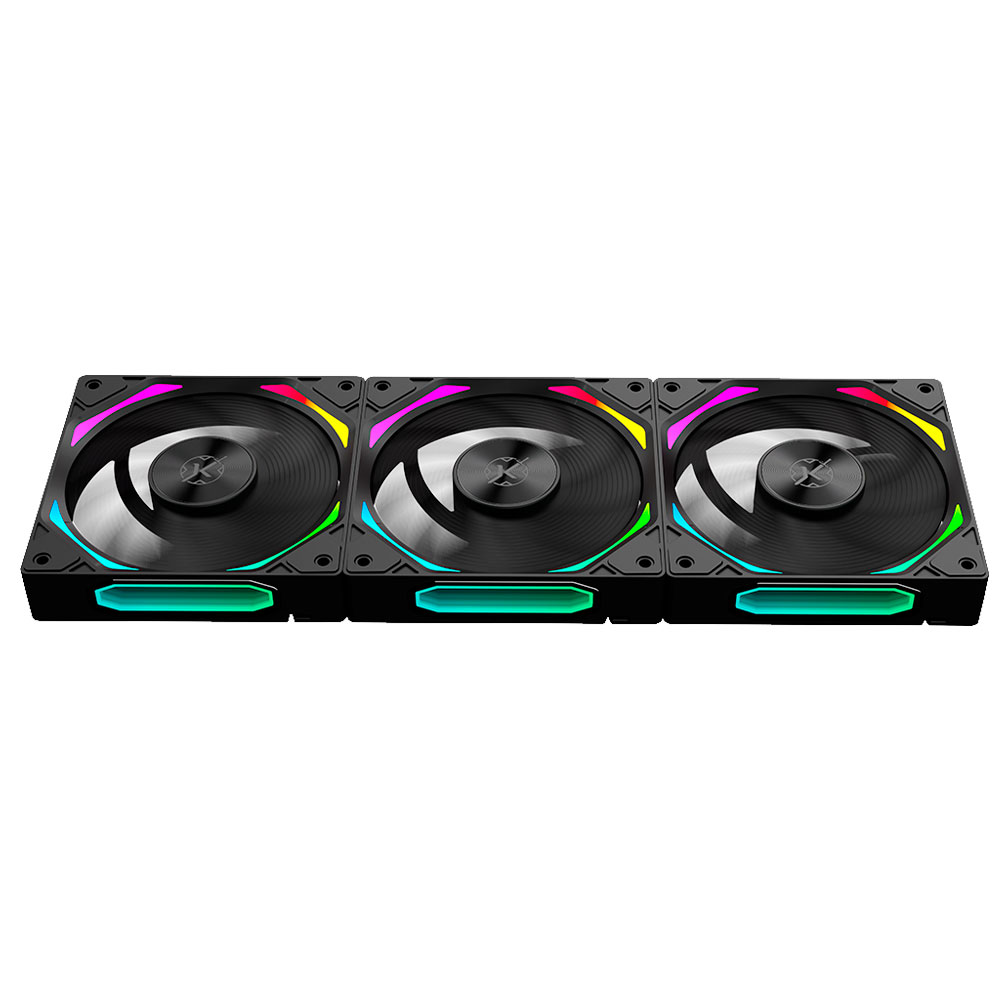 Imagem de KIT COOLER KALKAN HALO ARGB PRETO KLK00019 120MM