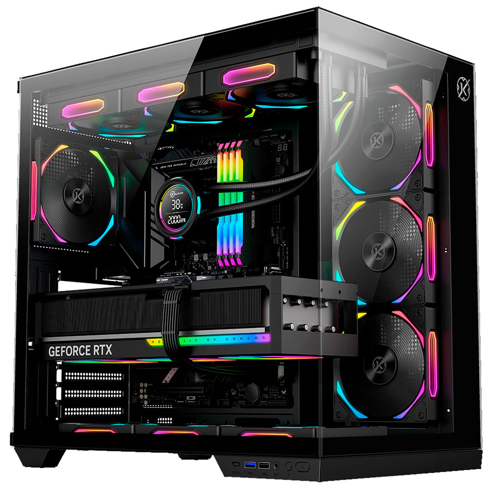Mostrar detalhes de GABINETE GAMER KALKAN SAGA RGB PRETO SEM FAN KLK00044 Imagem de GABINETE GAMER KALKAN SAGA RGB PRETO SEM FAN KLK00044