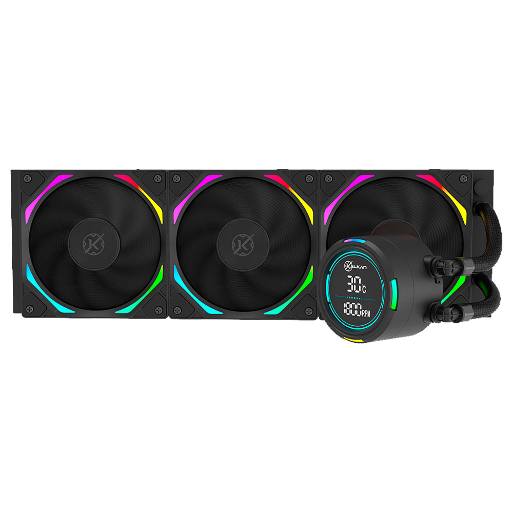 Imagem de WATER COOLER KALKAN DELTA V2 360MM ARGB PRETO KLK00067