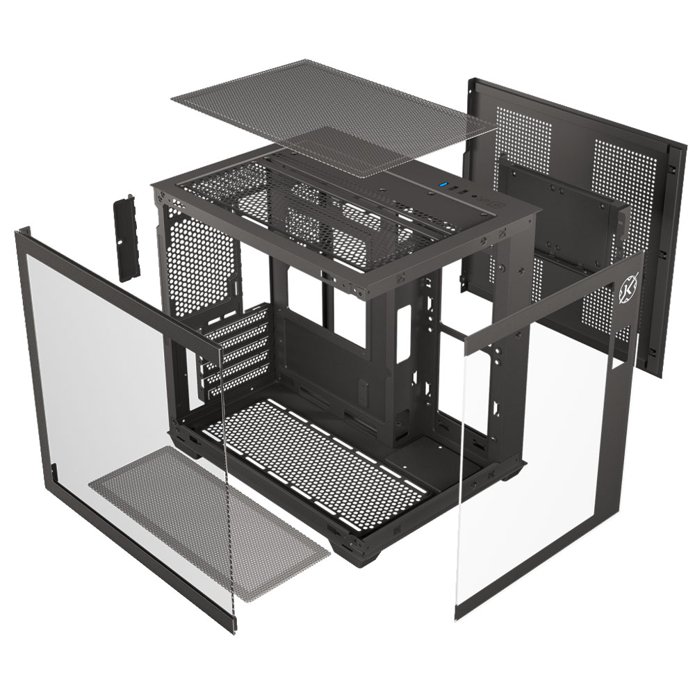 Imagem de GABINETE GAMER KALKAN MIDGARD DIGITAL PRETO SEM FAN KLK00085