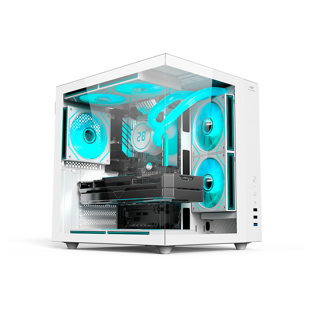 Mostrar detalhes de GABINETE GAMER C3TECH AQUARIUS MT-G920WH SEM FONTE BRANCO Imagem de GABINETE GAMER C3TECH AQUARIUS MT-G920WH SEM FONTE BRANCO