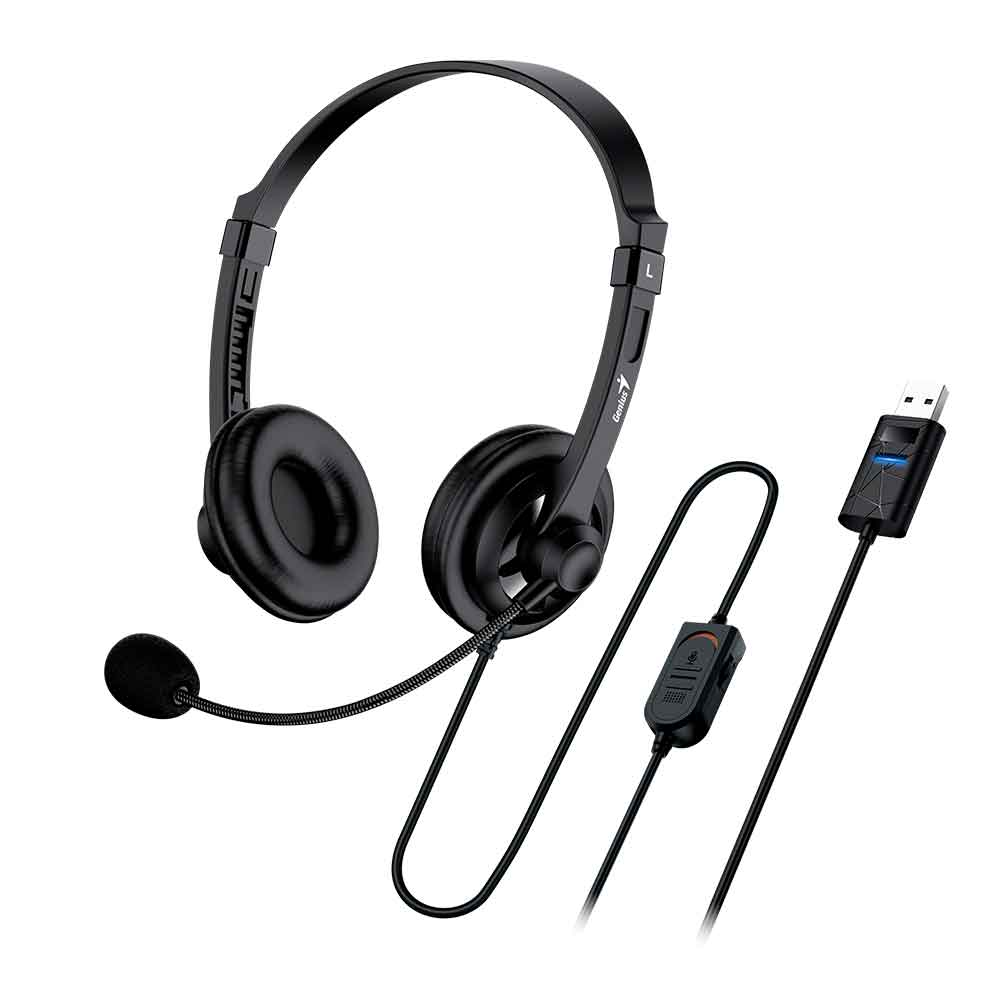 Mostrar detalhes de FONE DE OUVIDO MIC GENIUS HS-230U USB Imagem de FONE DE OUVIDO MIC GENIUS HS-230U USB