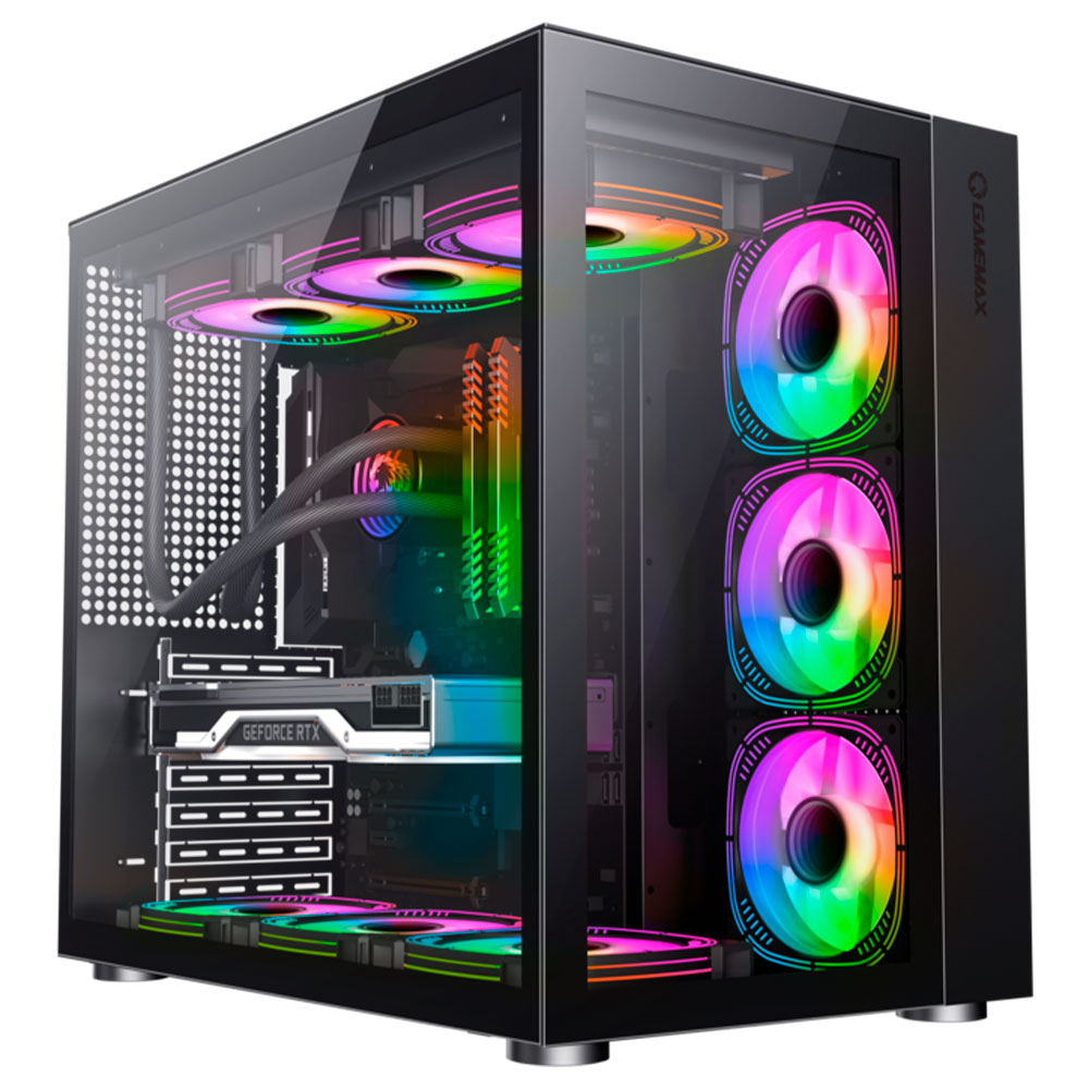 Mostrar detalhes de GABINETE GAMER GAMEMAX LUCENT BK MID TOWER ATX PRETO - X214100901711 Imagem de GABINETE GAMER GAMEMAX LUCENT BK MID TOWER ATX PRETO - X214100901711