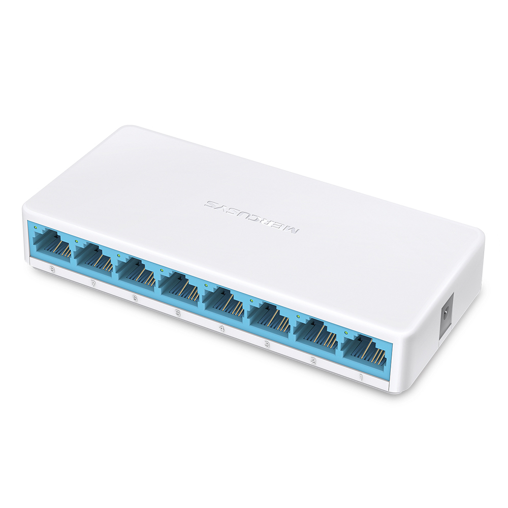 Mostrar detalhes de SWITCH 8 PORTAS 10/100MBPS MERCUSYS MS108 Imagem de SWITCH 8 PORTAS 10/100MBPS MERCUSYS MS108
