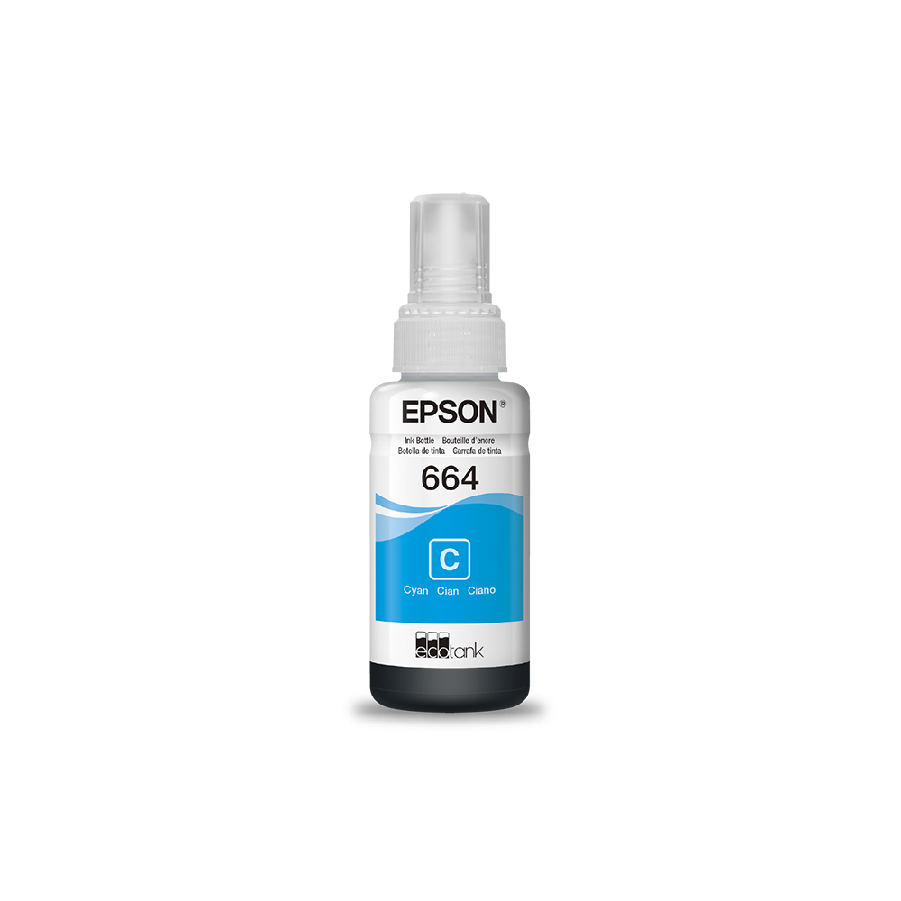 Mostrar detalhes de GARRAFA/REFIL DE TINTA EPSON T664220-AL CIANO P/ L365 L375 L565 L575 L1300 L120 L380 L395 L396 Imagem de GARRAFA/REFIL DE TINTA EPSON T664220-AL CIANO P/ L365 L375 L565 L575 L1300 L120 L380 L395 L396