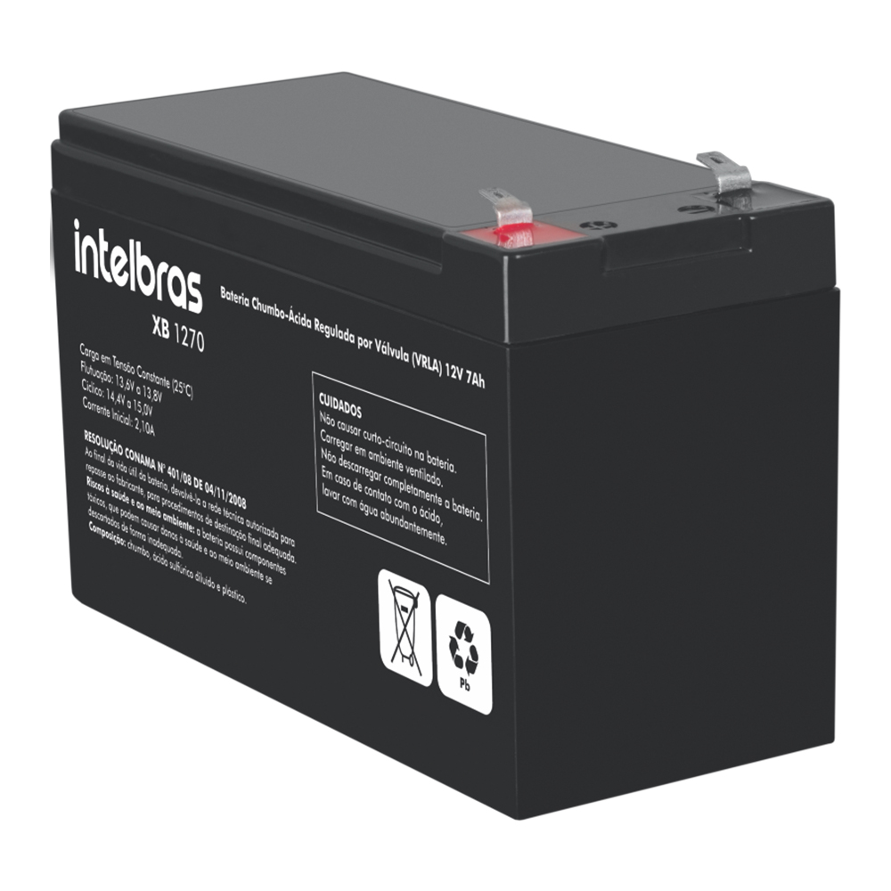 Mostrar detalhes de BATERIA SELADA INTELBRAS XB1270 VRLA 12V 7A ALARME Imagem de BATERIA SELADA INTELBRAS XB1270 VRLA 12V 7A ALARME