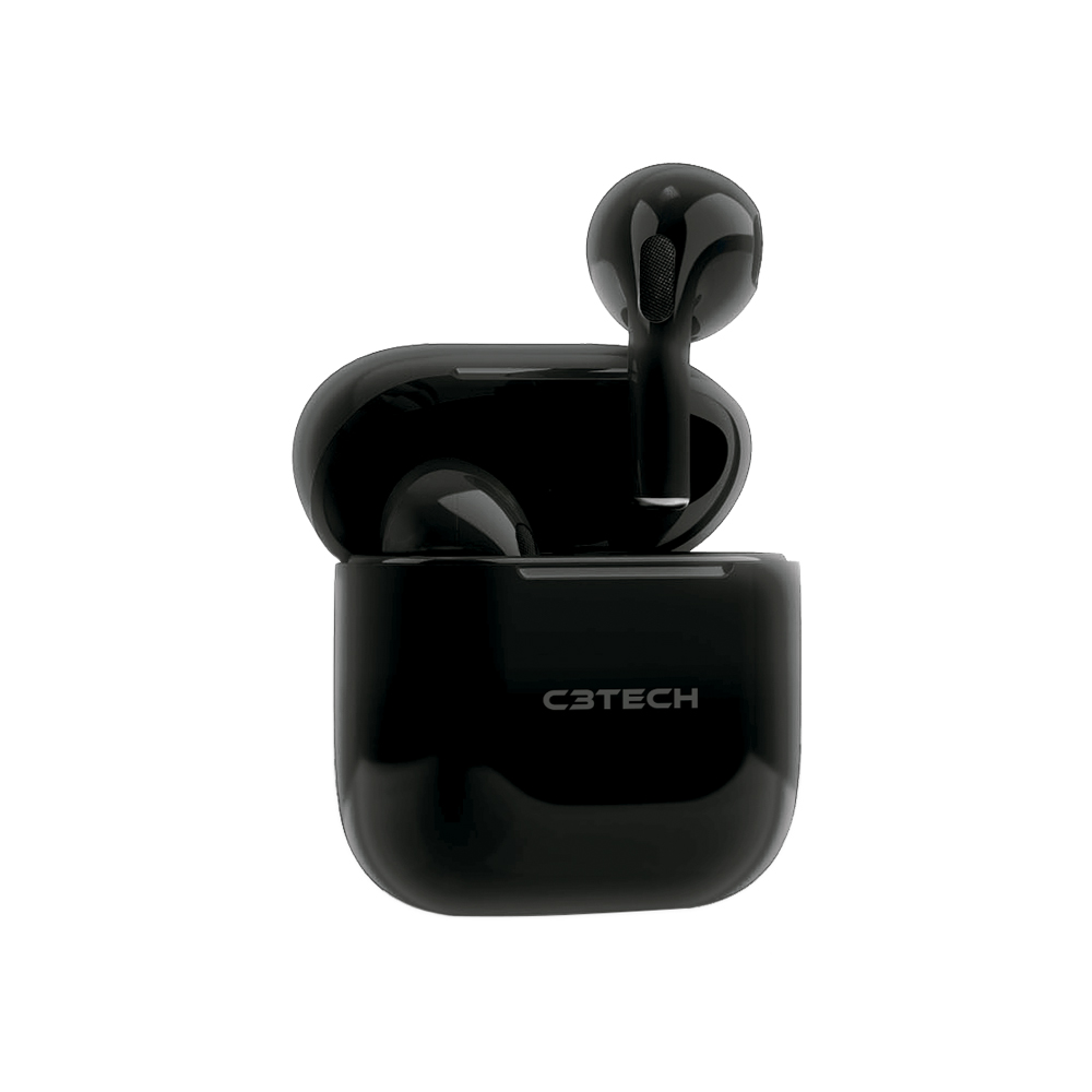 Mostrar detalhes de FONE DE OUVIDO C3TECH EP-TWS-21BK BT 5.1 TWS Imagem de FONE DE OUVIDO C3TECH EP-TWS-21BK BT 5.1 TWS