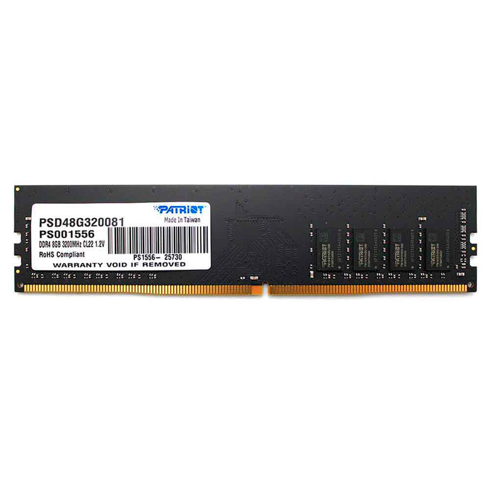 Mostrar detalhes de MEMORIA PATRIOT 8GB DDR4 3200MHZ 1.2 SIGNATURE - DESKTOP - PSD48G320081 Imagem de MEMORIA PATRIOT 8GB DDR4 3200MHZ 1.2 SIGNATURE - DESKTOP - PSD48G320081