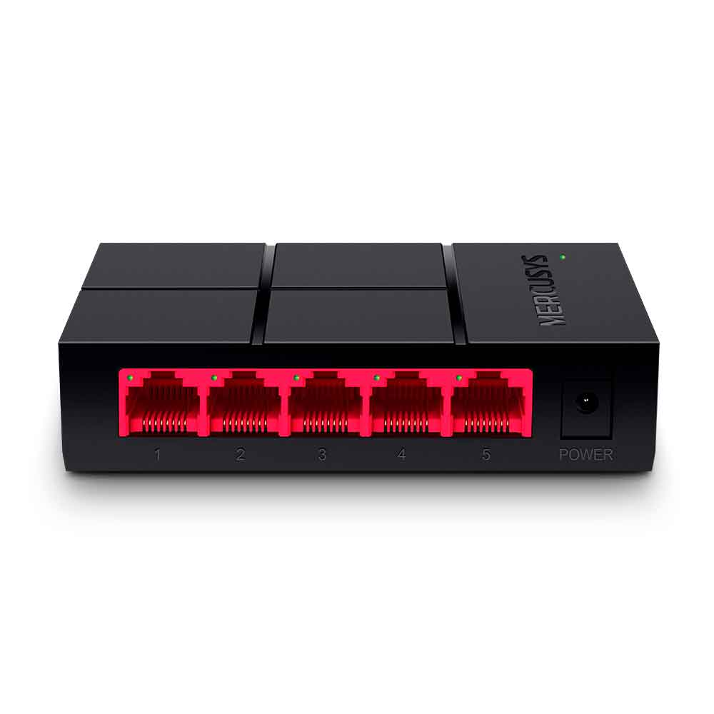 Mostrar detalhes de SWITCH DE MESA 5 PORTAS 10/100/1000MBPS MERCUSYS MS105G Imagem de SWITCH DE MESA 5 PORTAS 10/100/1000MBPS MERCUSYS MS105G