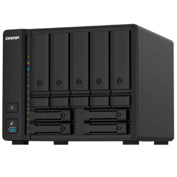 Imagem de STORAGE NAS QNAP 9 BAIAS ANNAPURNALABS ALPINE AL324, QUAD CORE 1.7GHZ, 4GB, 2X 10GBE - TS-932PX-4G