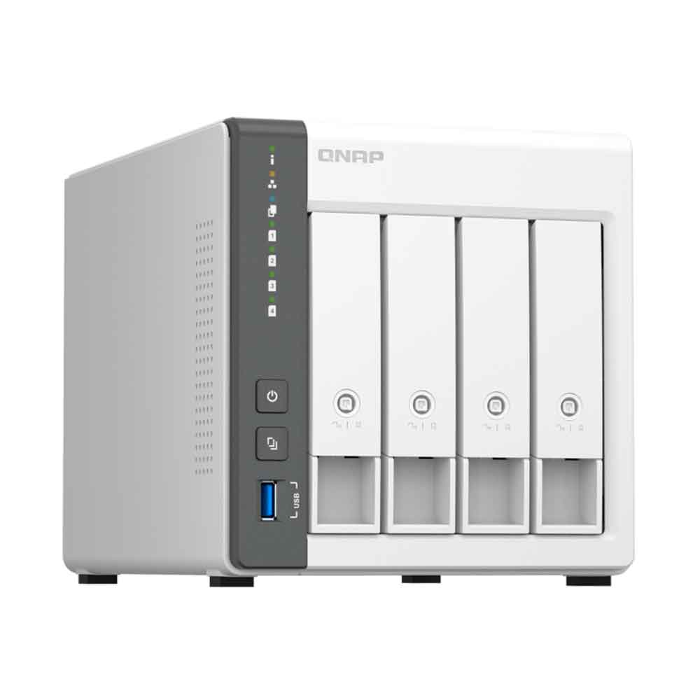 Imagem de STORAGE NAS QNAP 4 BAIAS ARM CORTEX-A55 4 CORE, 2.0GHZ, 4GB, 1x GBE LAN TORRE - TS-433-4G-US