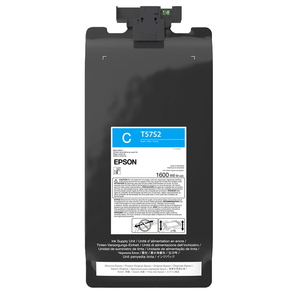 Mostrar detalhes de TINTA ULTRACHROME EPSON T57S220 CIANO 1.6L Imagem de TINTA ULTRACHROME EPSON T57S220 CIANO 1.6L