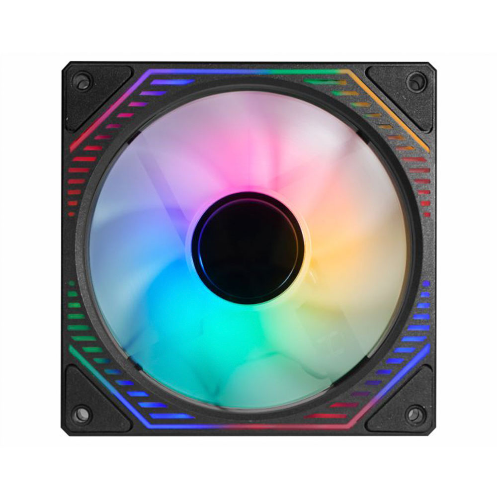 Mostrar detalhes de COOLER PARA GABINETE K-MEX PRETO AAXAF1 MULTICOLOR 120MM Imagem de COOLER PARA GABINETE K-MEX PRETO AAXAF1 MULTICOLOR 120MM