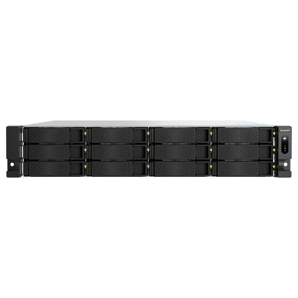 Imagem de STORAGE NAS QNAP 12 BAIAS AMD RYZEN 8-CORE 32GB RAM DDR5 4P LAN 2P USB - TS-H1277AXU-RP-R7-32G-US