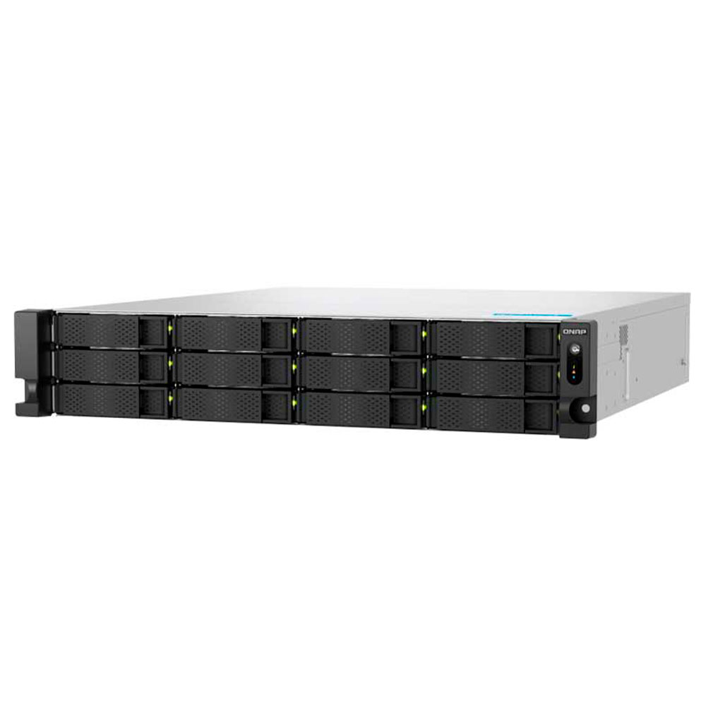 Imagem de STORAGE NAS QNAP 12 BAIAS AMD RYZEN 8-CORE 32GB RAM DDR5 4P LAN 2P USB - TS-H1277AXU-RP-R7-32G-US