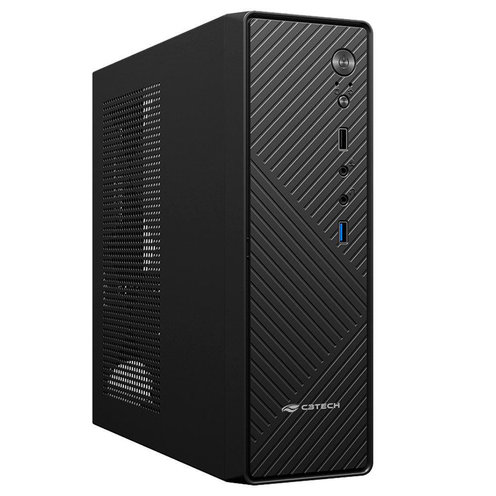 Mostrar detalhes de GABINETE C3TECH DESKTOP DT-200BK COM FONTE FLEX 200W SLIM Imagem de GABINETE C3TECH DESKTOP DT-200BK COM FONTE FLEX 200W SLIM