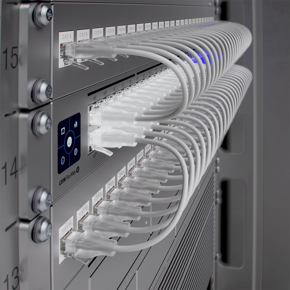 Imagem de SWITCH UBIQUITI GERENCIAVEL L3 48 PORTAS SENDO 16 DE 2.5 GIGABIT + 04 SFP+ DE10GB USW-PRO-MAX-48-POE