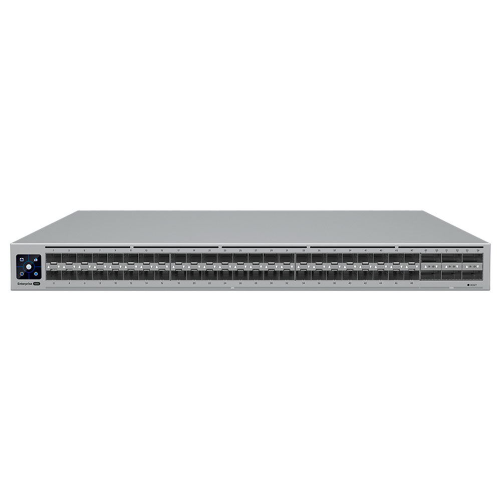 Imagem de SWITCH UBIQUITI GERENCIAVEL L3 48 PORTAS SFP28 DE 25GB + 06 QSFP28 DE 100GB - ECS-AGGREGATION-BR