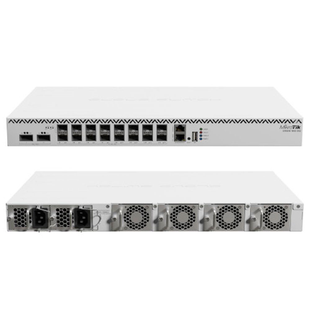 Imagem de CLOUD CORE ROUTER 12 PORTAS SFP28 + 02 PORTAS QSFP28 CCR2216-1G-12XS-2XQ - MIKROTIK